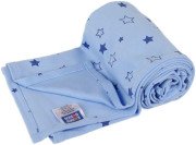Letní deka 150 x 200 cm modrá hvězdičky