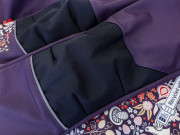 Softshellové kalhoty dětské Sova fialová