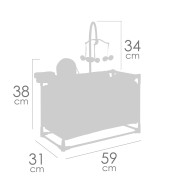 Moje první postýlka pro panenky s hracím centrem Verona DeCuevas 