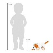 Dřevěná tahací hračka Pejsek se šustivými oušky small foot