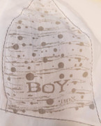 Kojenecká kšiltovka vázací Boy Bílá RDX