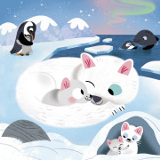 My arts&crafts Mini Sametové omalovánky Chutná zvířátka od 18 měsíců Janod