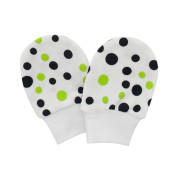 Rukavice bavlna potisk puntík zelená Esito 