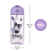 Tritanová láhev na pití s brčkem 500 ml Baagl