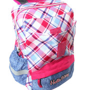 Školní batoh Hello Kitty - Růžový s modrým jeans