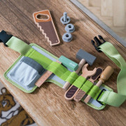 Playful Wood dřevěný opasek s nářadím 11 ks