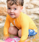 UV tričko s dlouhým rukávem do vody Orange Vel. 1-2 roky