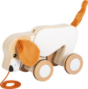 Dřevěná tahací hračka Pejsek se šustivými oušky small foot