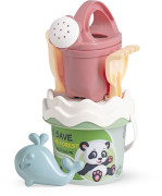 Recyklovaná pastelová sada na písek malá - les s konvičkou Androni