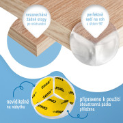 Ochrana rohů a hran O-profil, sada 12 ks transparentní Sipo