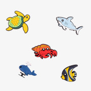 Amulety - ozdoby na boty Amuletz Mořská zvířátka II. mix Coqui