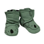 Capáčky barefoot bavlna Koala - olivová Esito