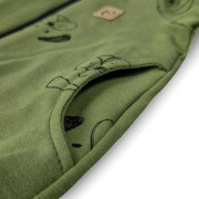 Mikina rozepínací zelená pejsci Little Angel