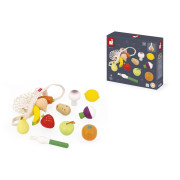 Dřevěná zelenina a ovoce v síťce Janod Shiny Grandma