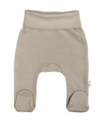 Bavlněná souprava pro miminko do porodnice Made with love, tm. béžová Baby Nellys