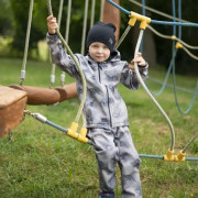 Rostoucí softshellové kalhoty Dino dobrodruh Esito, šedá