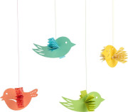 Kreativní sada První skládání Ptáčci závěsní Craft Kit Haba