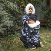 Dětské softshellové oteplovačky na zimu Lamb Black Esito