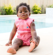 Baby neoprén-kombi - Pink Dotty