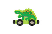 Vlak/Vláček s vagóny dinosaurus na magnety 10 ks dřevo