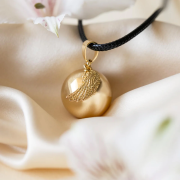 Těhotenská rolnička - andělské křídlo zlaté