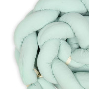 Mušelínový mantinel cop 200 cm Babymatex – chránič do postýlky Mint