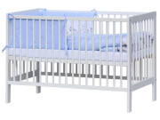 Postýlka 120 x 60 cm s kompletní výbavou Scarlett Koala - modrá