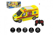 Auto RC ambulance plast 20 cm na dálkové ovládání 