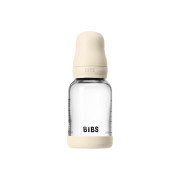 Antikoliková skleněná láhev se silikonovým dudlíkem 120 ml BIBS