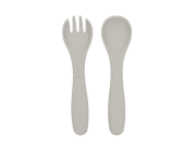 Příbor 2-dílný Platinum Silicone KikkaBoo