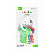 Dětské chrastítko klíče pastelové Akuku