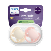 Šidítko Ultrasoft Premium 0-6 m 2 ks Philips Avent