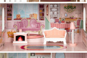 Velký domeček pro panenky se sadou nábytku