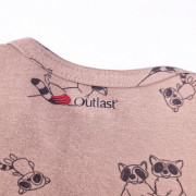 Body tričko smyk TISK Outlast® Oříšková mývalové