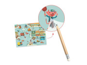 Sada s propisovacími obrázky Auta Djeco