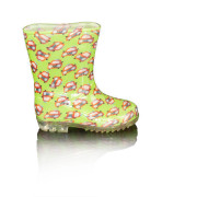 Chlapecké holínky PVC - potisk autíčko Pidilidi zelená