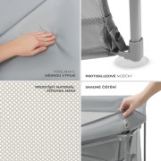 Ohrádka pro děti skládací Ziki Light Grey Kinderkraft