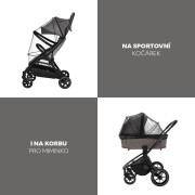 Moskytiéra na kočárek univerzální exclusive Black Zopa