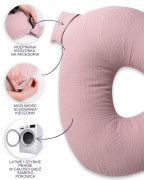 Mušelínový polohovací polštář MiniRelax 140 cm Babymatex