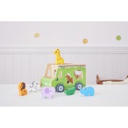 Dřevěná vkládačka autíčko Viga