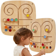 Dřevěný nástěnný panel - hmat a přiřazování Viga