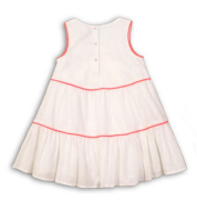 Šaty dívčí bavlněné, Minoti, Hut 1, bílá, vel. 104/110