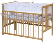 Dětská postýlka s kompletní výbavou 120 x 60 cm Monta Scarlett