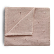 Mushie pletená dětská deka z organické bavlny Dírkovaná