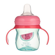 Tréninkový hrneček se silikonovým pítkem a úchyty So Cool 150 ml Canpol babies
