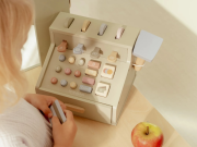 Pokladna se skenerem a čtečkou karet dřevěná Little Dutch