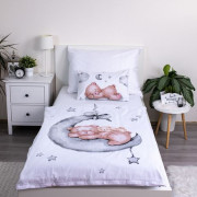 Povlečení do postýlky Medvídek Ribbon 100 x 135, 40 x 60 cm Jerry Fabrics