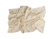 Letní deka 70x100 cm z biobavlny hvězdičky šedé