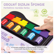 Kreativní kniha Malování prsty se šablonami Jarmelo