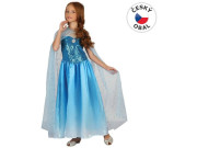 Šaty na karneval - sněhová královna 130-140 cm